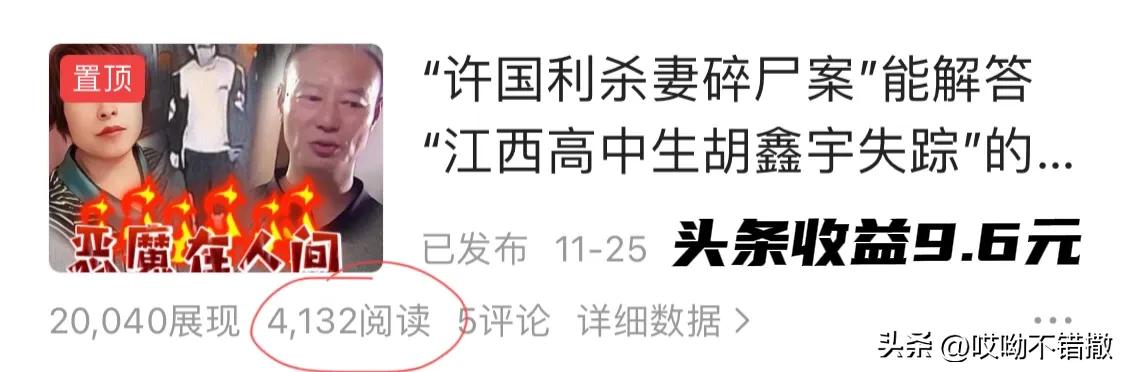 一篇文章收益达到100,一篇文章收益28000元