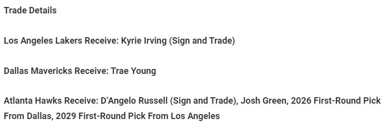 独行侠欧文湖人最新交易消息官方,欧文湖人交易达成