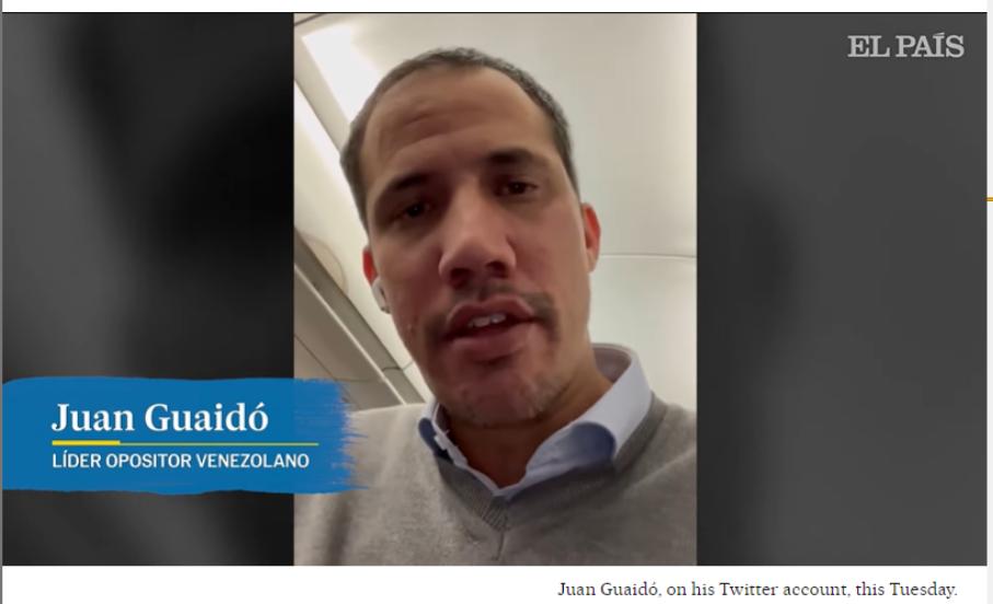 他跑路了？瓜伊多坐上了一架飞机，飞往美国迈阿密