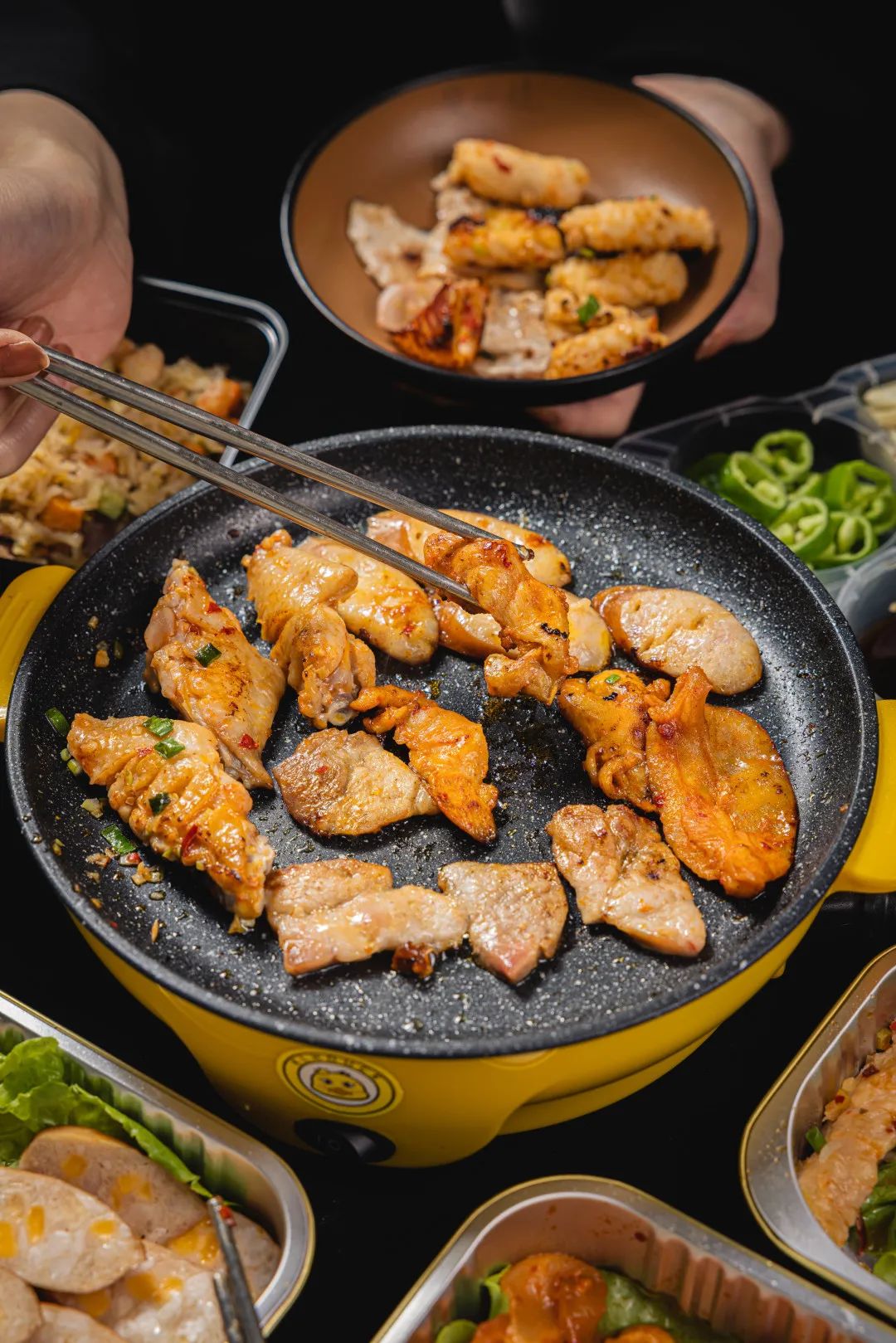 在家点个外卖火锅,在家点一桌外卖原声