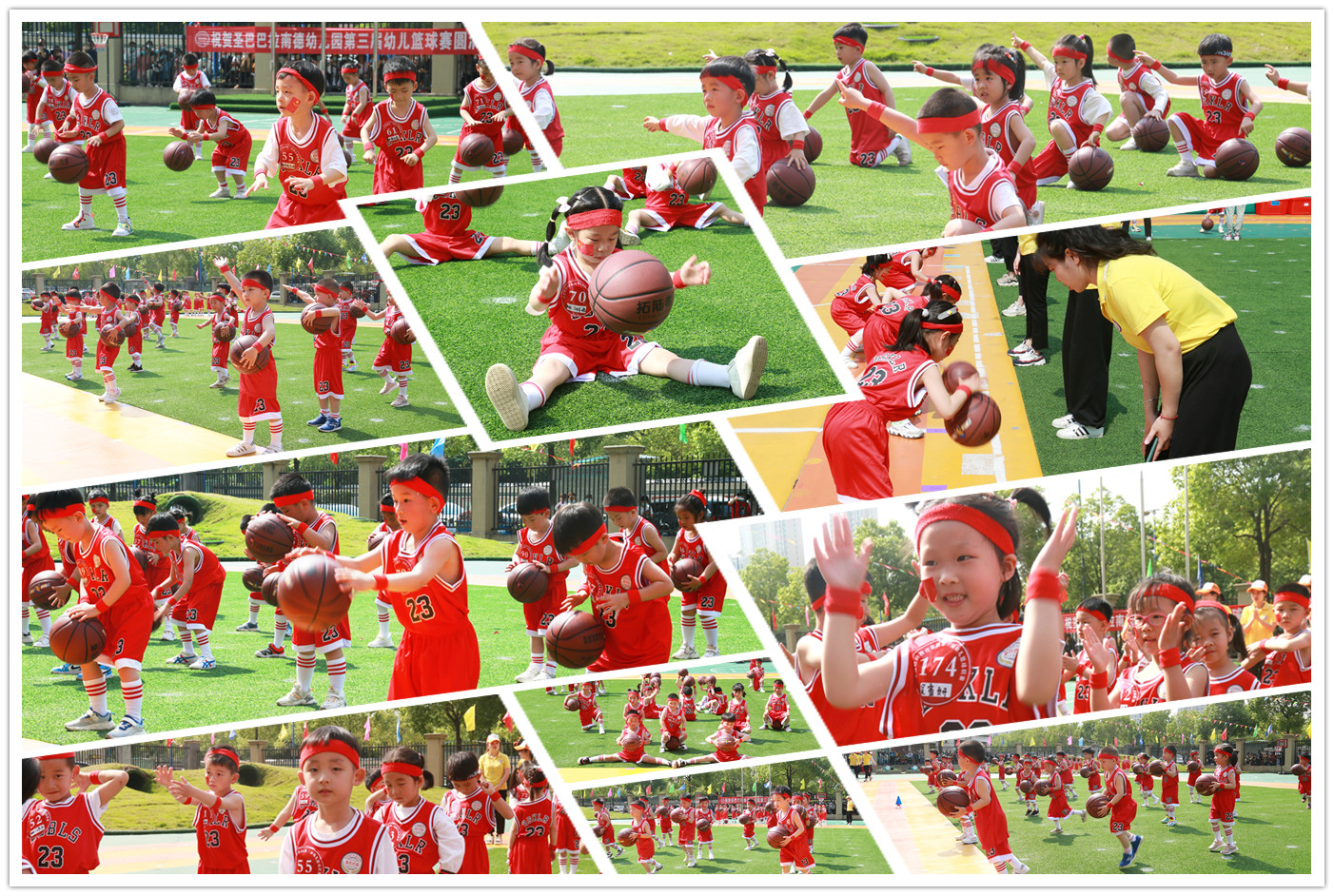 圣巴巴拉里面的篮球比赛,强健体魄小班运动会