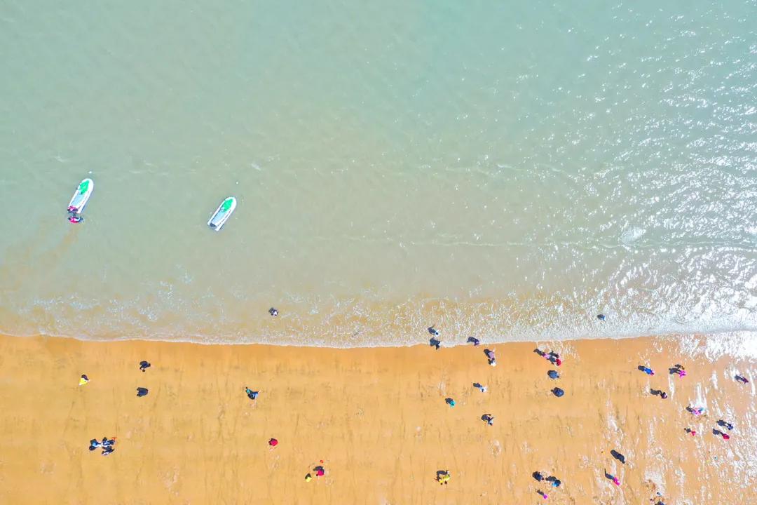 青岛海泉湾风景,把大海藏起来的景色是什么样的