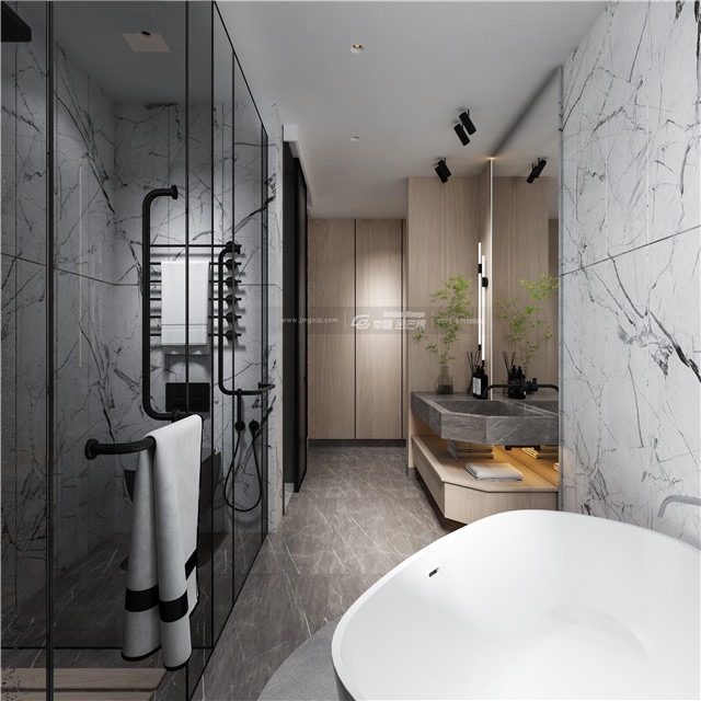 华夏四季精装修效果图,华夏四季405平米装修案例