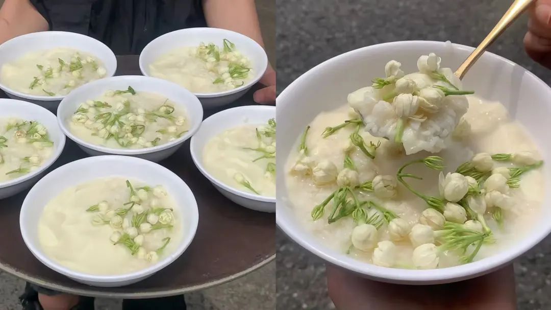 茉莉冰豆浆摆摊为什么这么火,冰豆花摆摊价格表图片