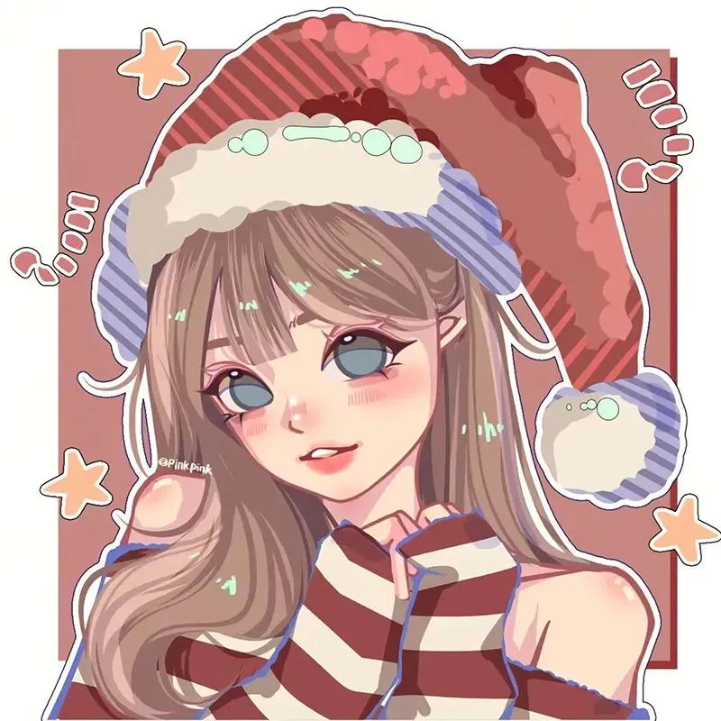 可爱呆萌头像动漫卡通二次元女生,老奶奶抽大烟袋的图卡通动漫头像