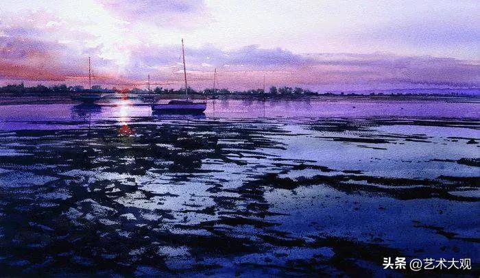 欧美风景水彩画名作,欧洲顶尖水彩大师的风景画欣赏