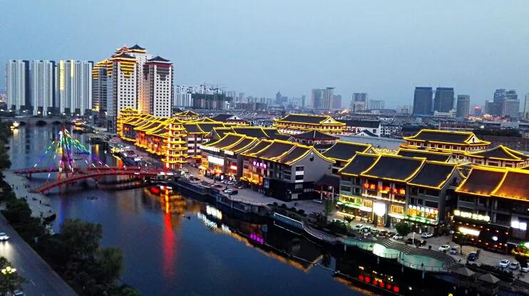 水韵琅琊夜游沂河在临沂哪里,水韵琅琊夜游沂河文旅综合体