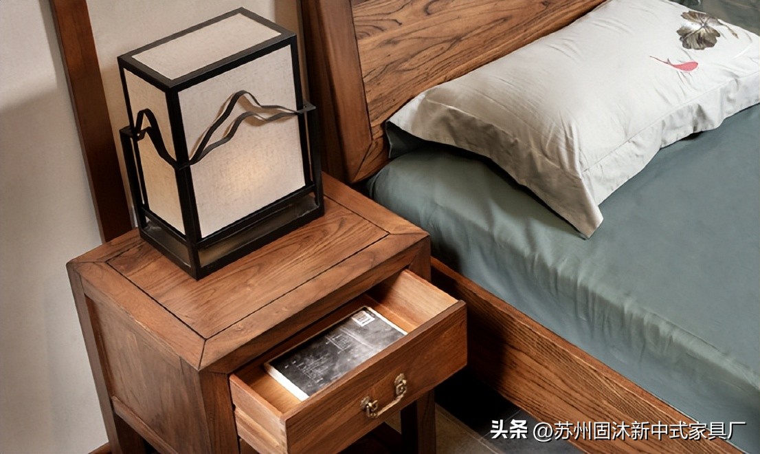 原木家具新中式空间,小户型全套原木家具风格