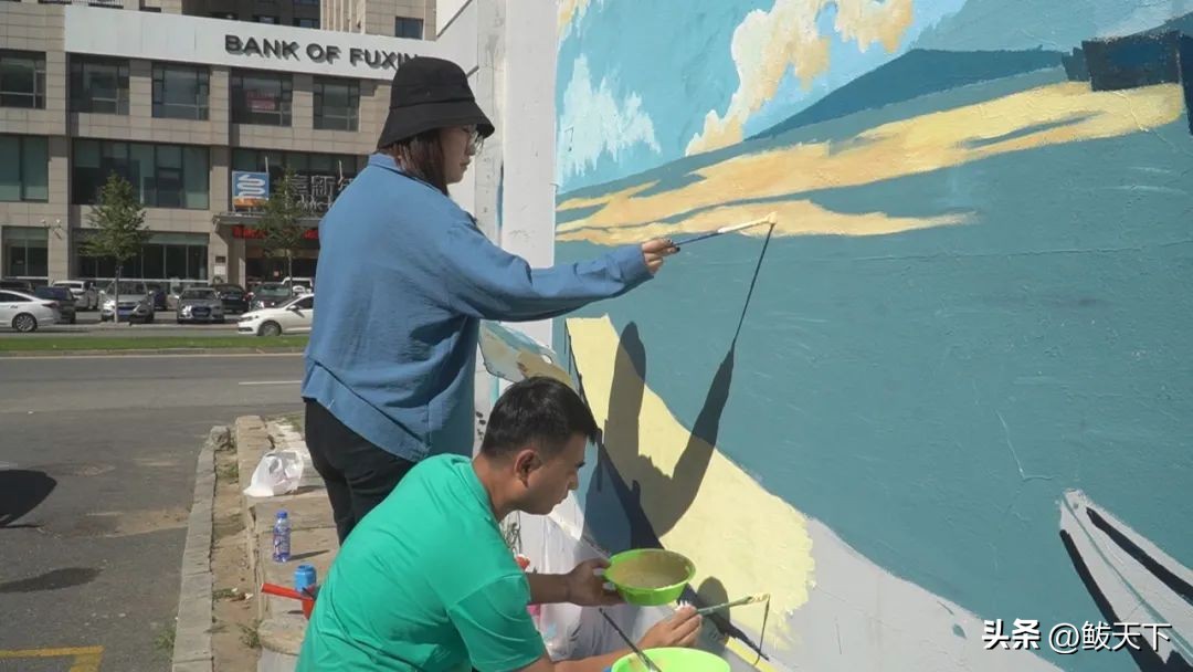 创建文明城市墙绘,文明创城美化家园