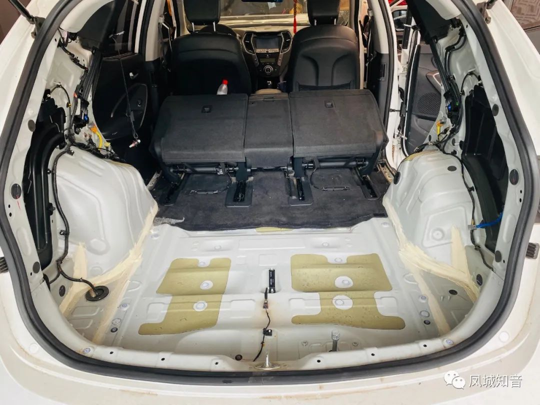 新胜达双层隔音玻璃,现代新胜达汽车音响隔音改装