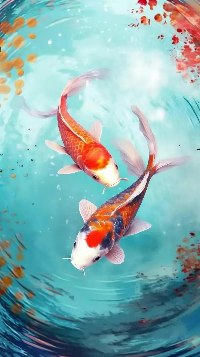 多姿多彩锦鲤图片,锦鲤鱼的照片大全大图可爱