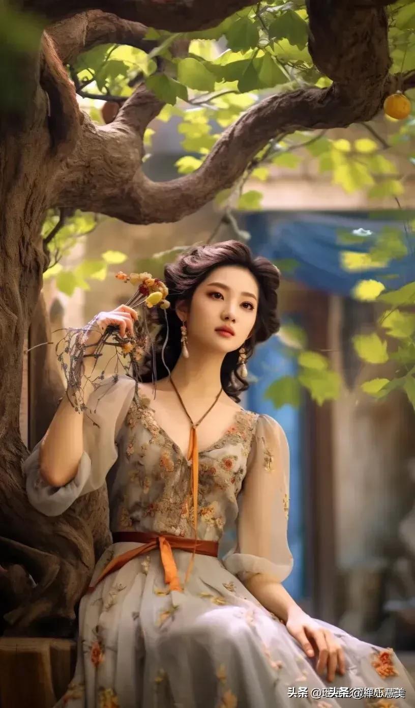 森系美女唯美图片,森系仙女风写真