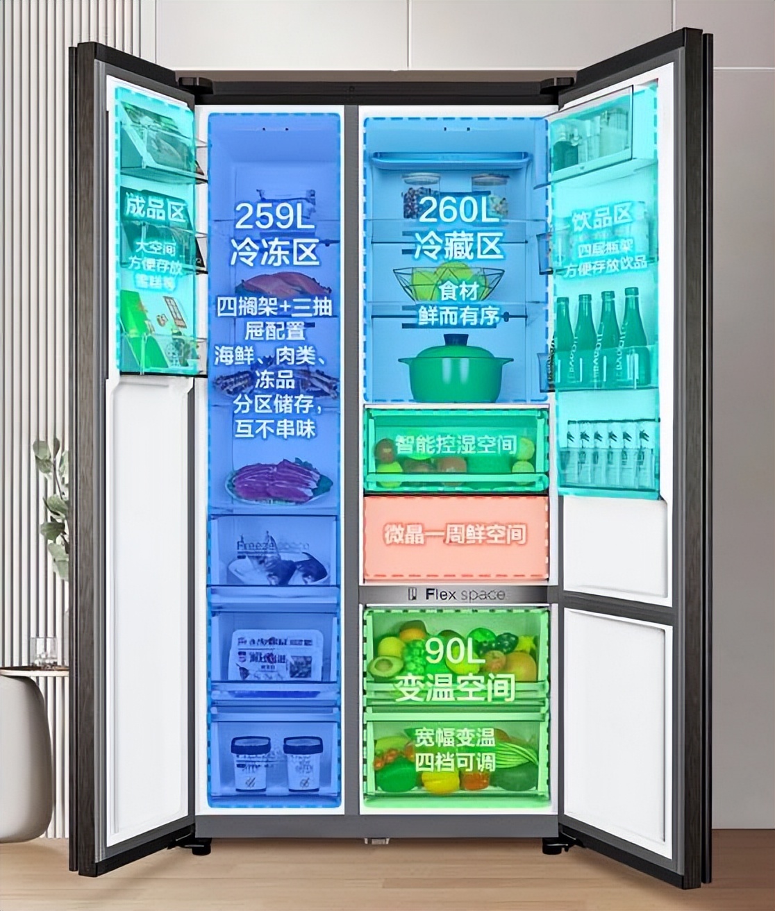 哪个冷冻式冰箱比较好一点,冷冻比冷藏大的小型冰箱推荐