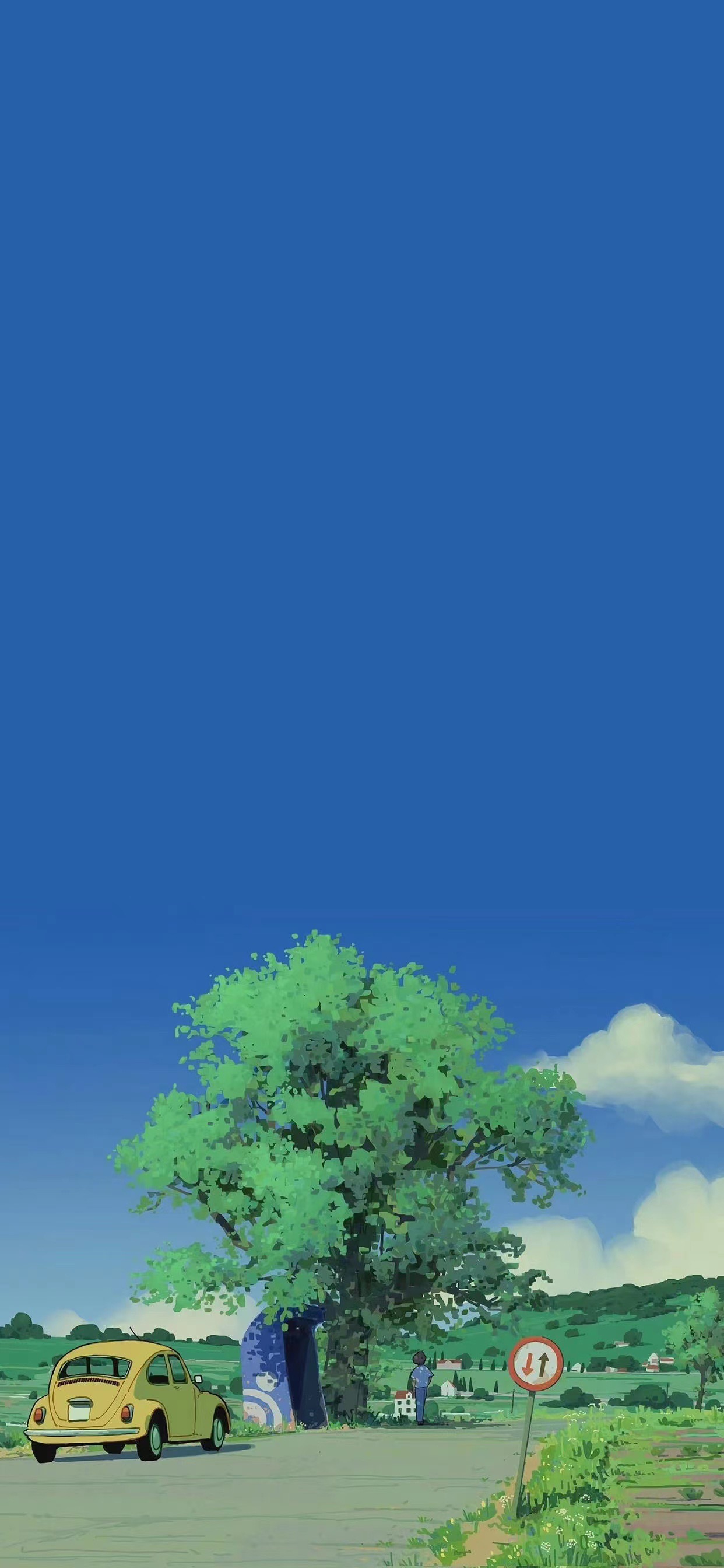 草莓熊白色主屏锁屏简单壁纸套图,手机主屏锁屏壁纸套图街景