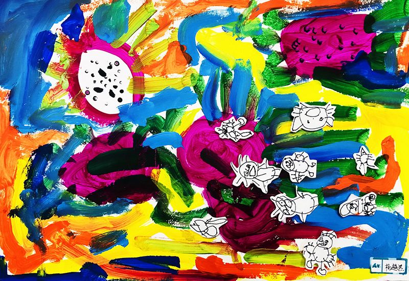 舌尖上的美味儿童画加文字介绍,少儿画苑图片