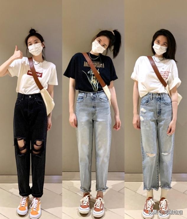 裙裤洋气减龄清凉短袖t恤百搭,2022潮款洋气t恤配背带裤