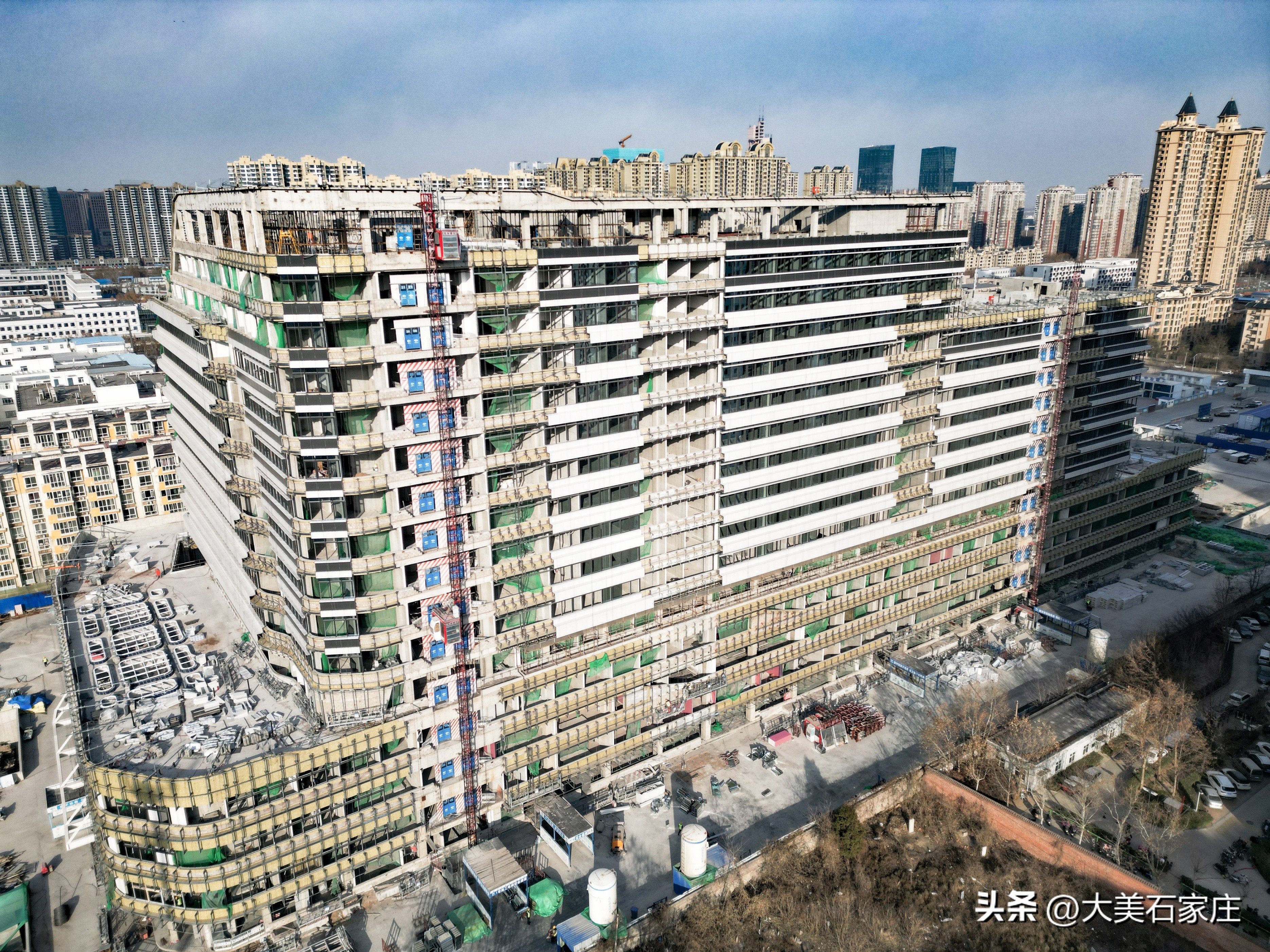 河北医科大学第四医院东院医疗综合楼项目航拍