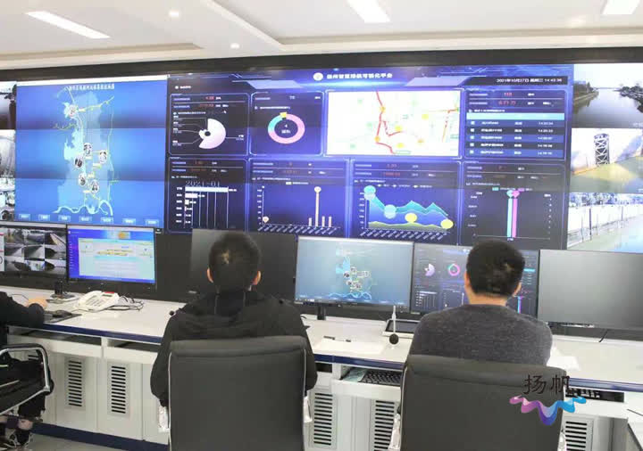 通扬线南通市区段航道进展2021年,畅通船