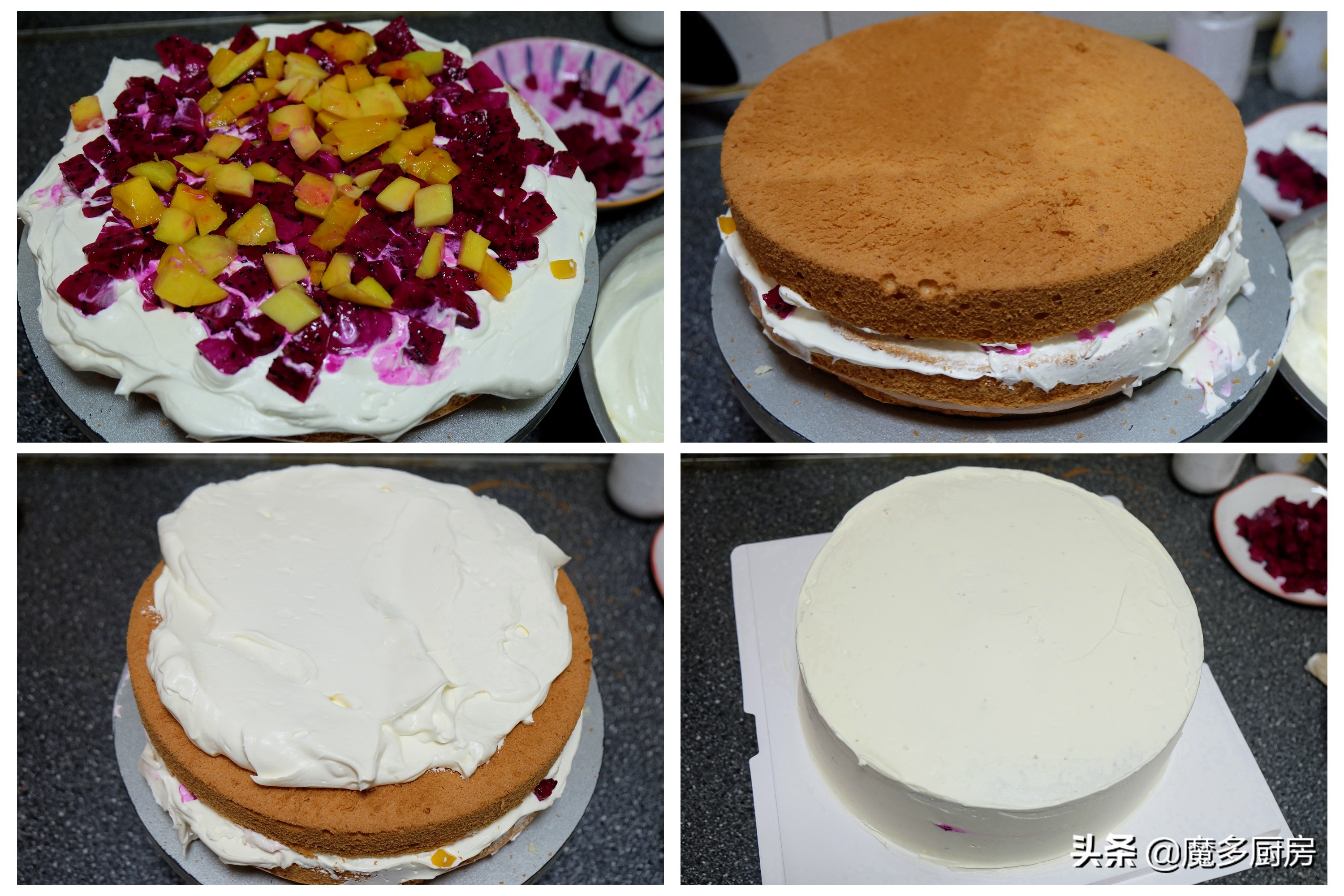 自做生日蛋糕发朋友圈,自制生日蛋糕可爱