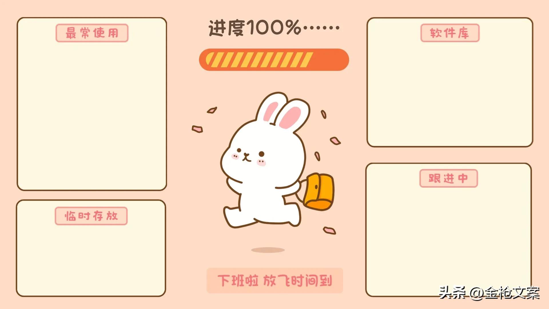 打工人电脑桌面壁纸归类,打工人必备电脑分区壁纸