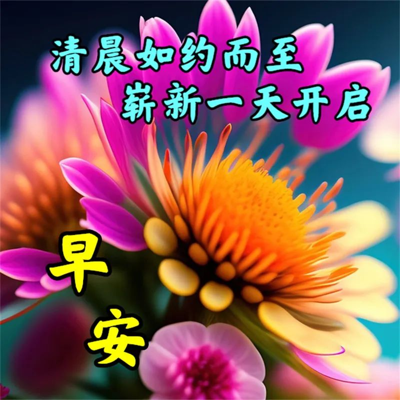 早上好暖心的早安问候图片,周一至周日最美早安问候图