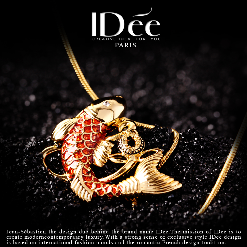 春夏时尚珐琅项链,珐琅彩项链女款