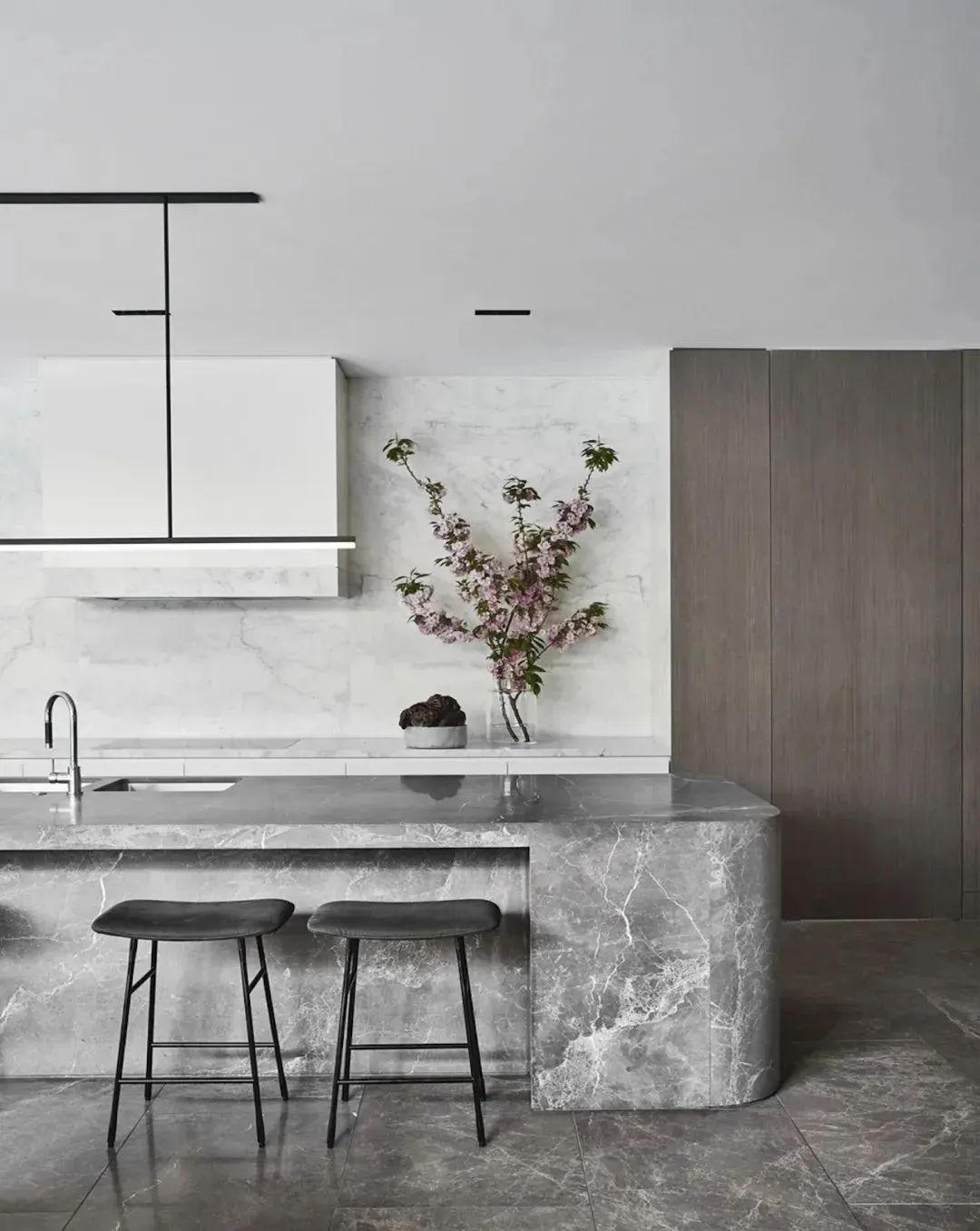 别墅新中式风格轻奢大理石,别墅阳台地面大理石效果图大全集