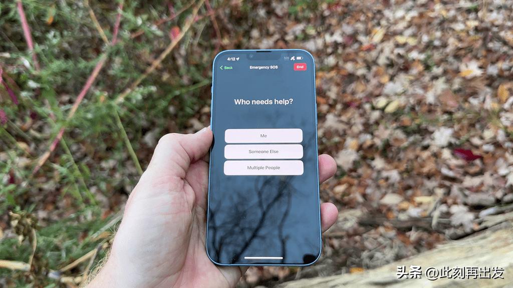 苹果手机的卫星紧急SOS通信能力