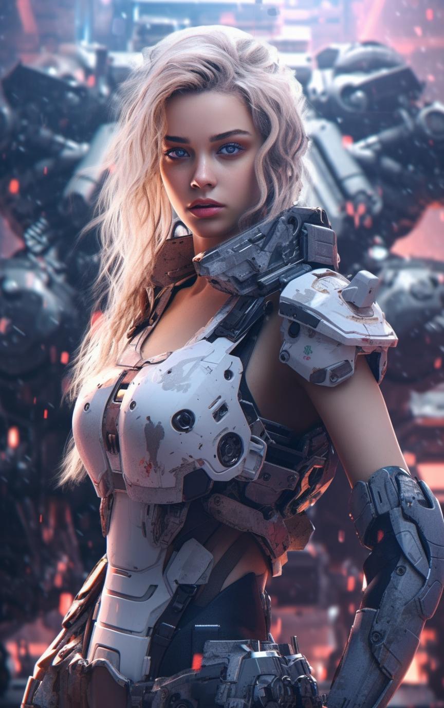 ai绘画战斗机器人,机器人版本的ai绘画