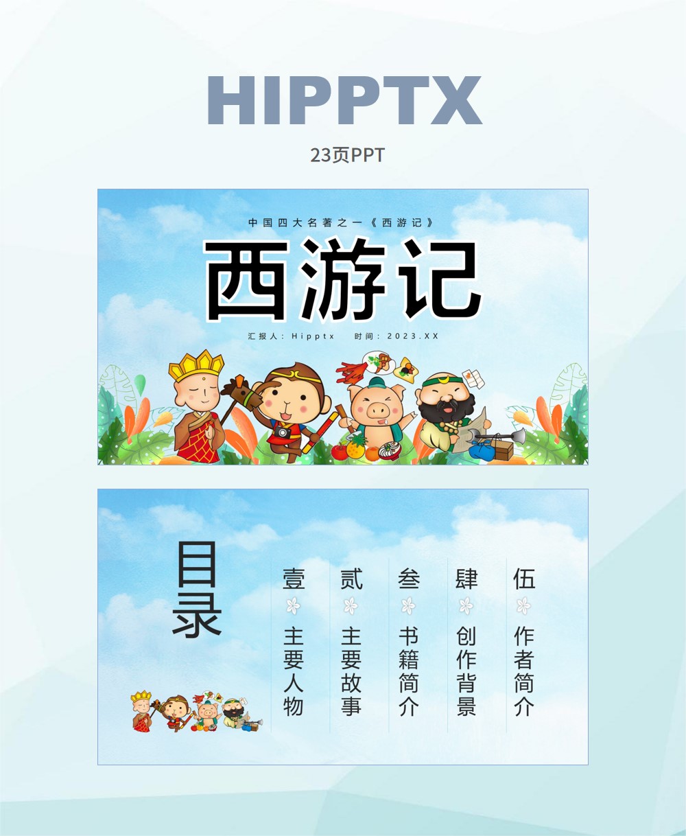 西游记读书分享ppt百度,西游记读书分享ppt创意开头