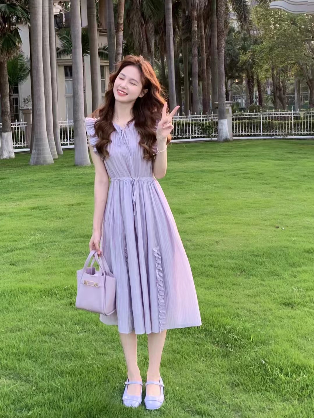 紫色衣服怎么搭配少女更有时尚感,紫色衣服搭配全过程