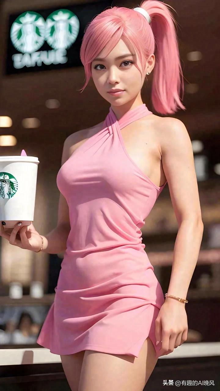 星巴克店员的裙子颜色,星巴克女神店员