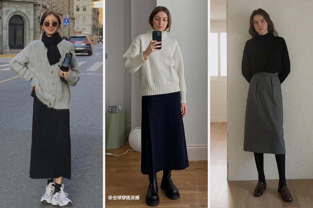 半裙秋冬款裙子,秋冬流行裙子2020