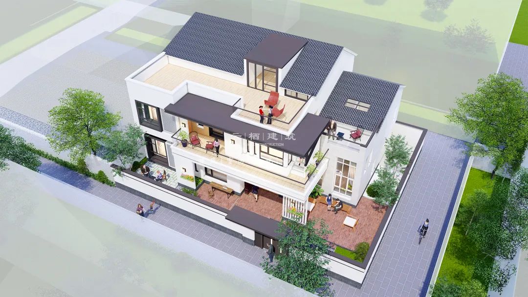 北京简约小别墅二层,北京现代简约轻奢二层别墅