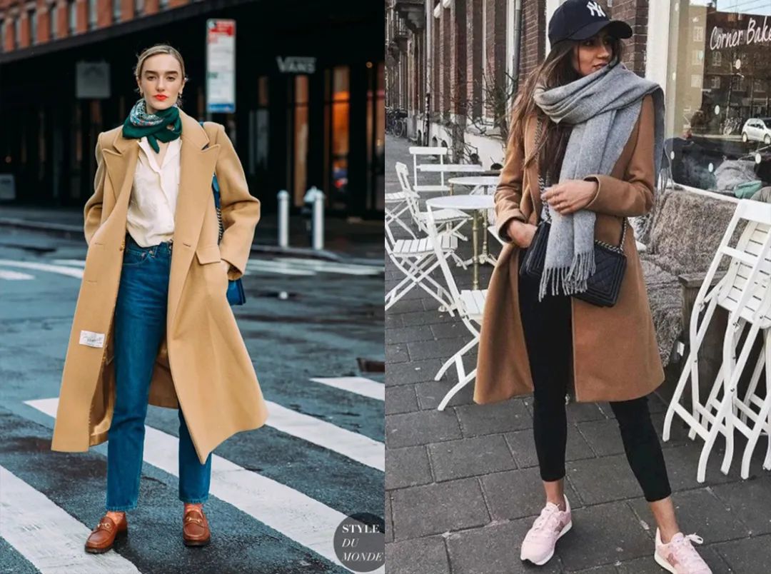 驼色连衣裙搭配的高级穿法,原来都这样穿驼色太年轻洋气了