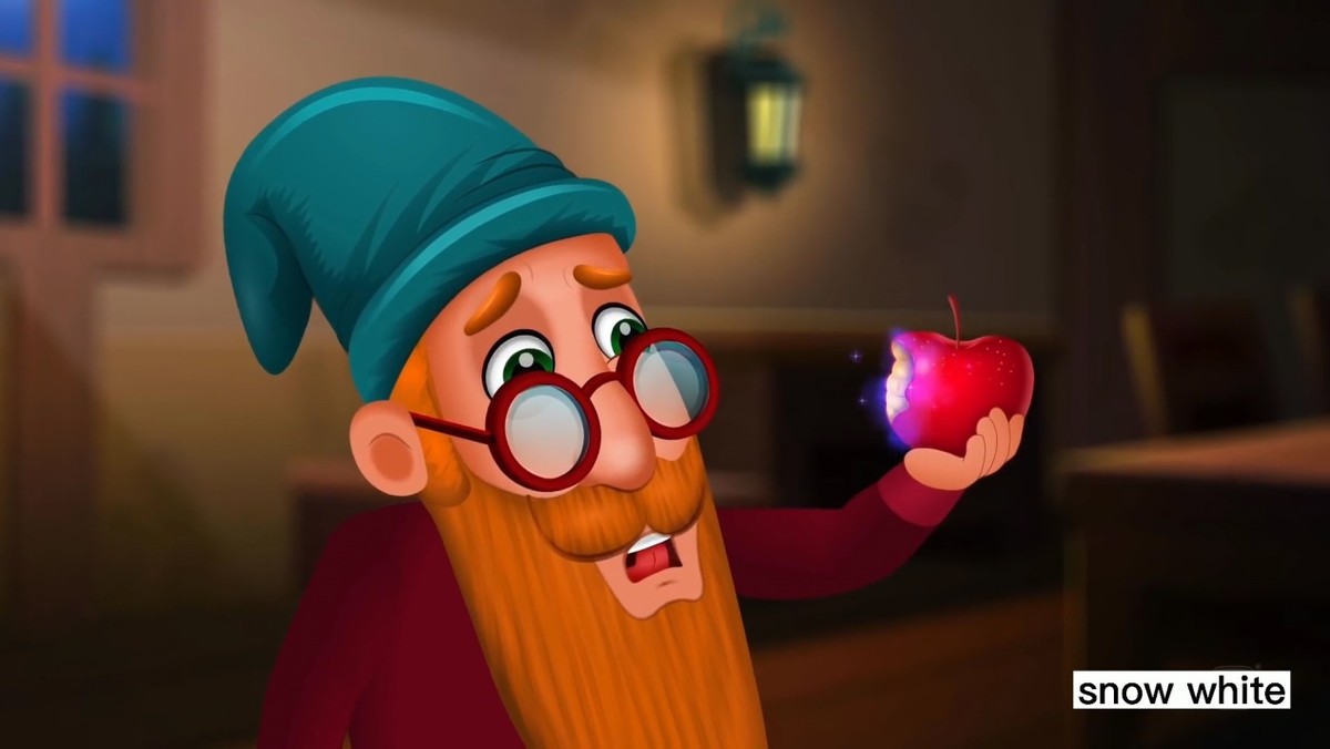 白雪公主中英绘本,格林童话故事绘本白雪公主