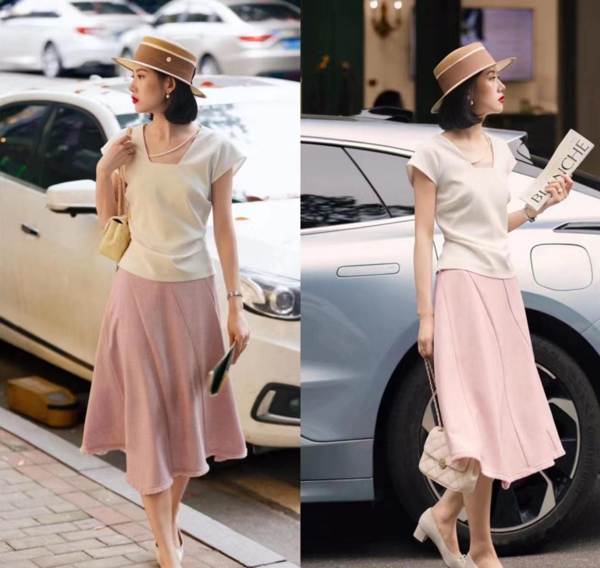 清爽十足的夏季穿搭了解下,清新干净又十分有质感的日常穿搭