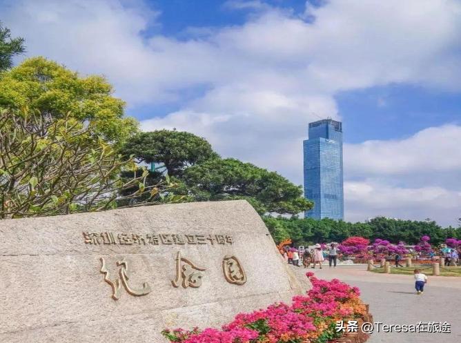 深圳莲花山最好的景区,旅行深圳莲花山公园春天风景