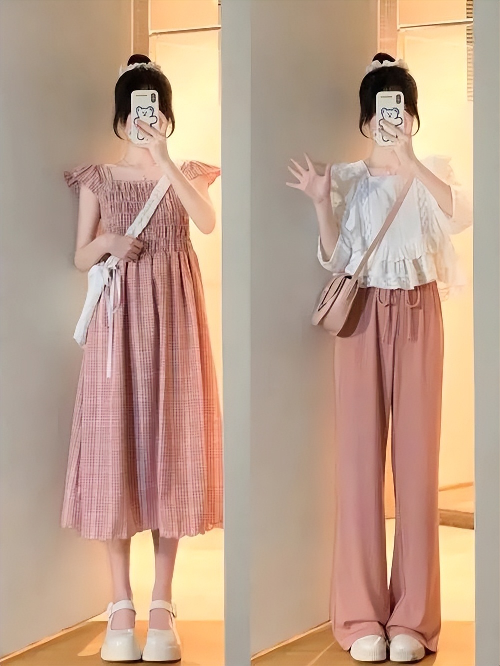 150小个子腿粗穿搭技巧,身高不够衣品来凑