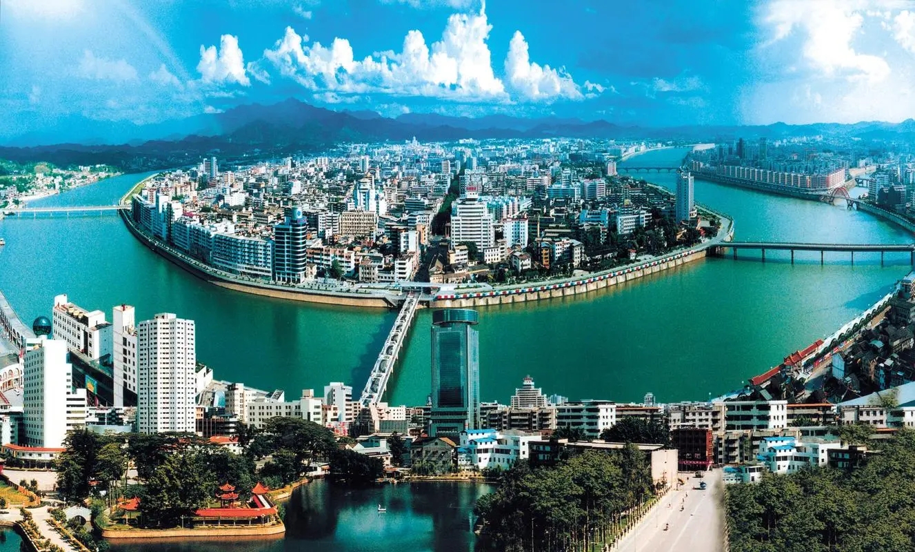 世界客都梅州地区,世界客都梅州全景