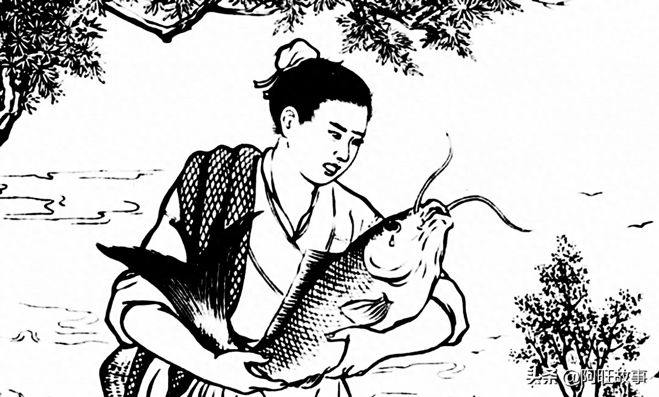 民间故事男子遭雷劈下集,民间故事男人将女人埋葬