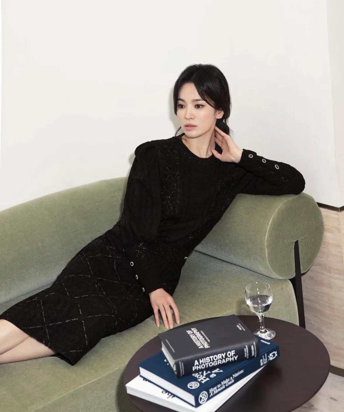 宋慧乔短发走秀穿搭,宋慧乔秋冬通勤风穿搭