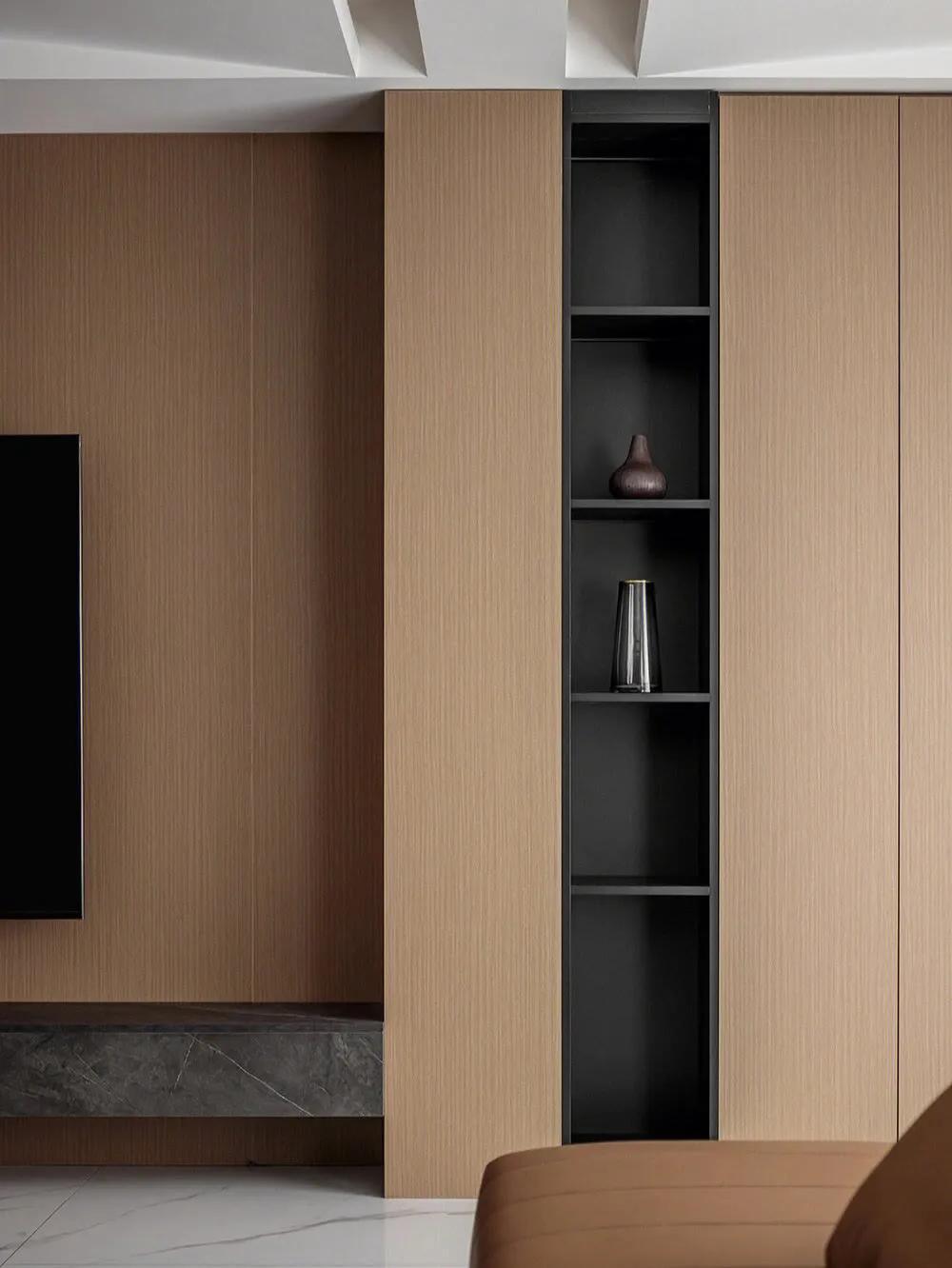 30平米木饰面门店装修效果图,2021木饰面板装修效果图