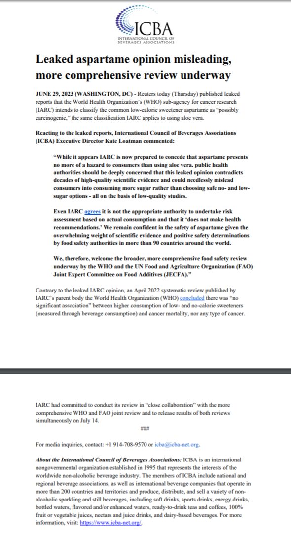 无糖可乐里面的阿斯巴甜致癌新闻,阿斯巴甜或致癌无糖饮料还能喝吗