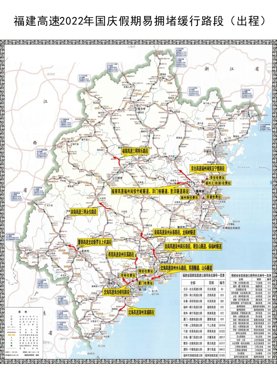 国庆节福建高速恢复通行码,福建五一高速公路注意事项