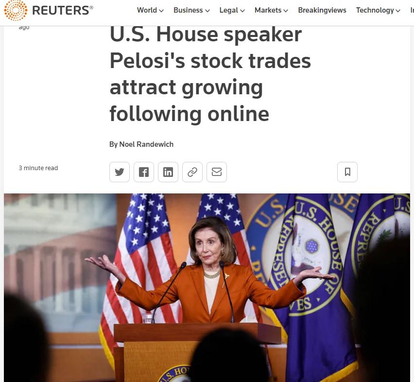 佩洛西丈夫被曝从科技巨头获利,佩洛西老公的炒股战绩