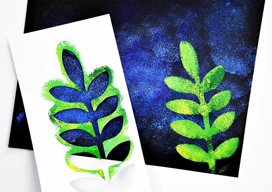 儿童画教程｜学习奇妙的漏印版画——生机盎然的春