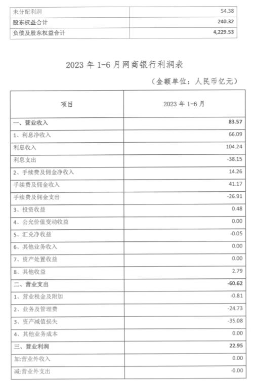 网商银行2018年房贷总额度,网商银行净利润