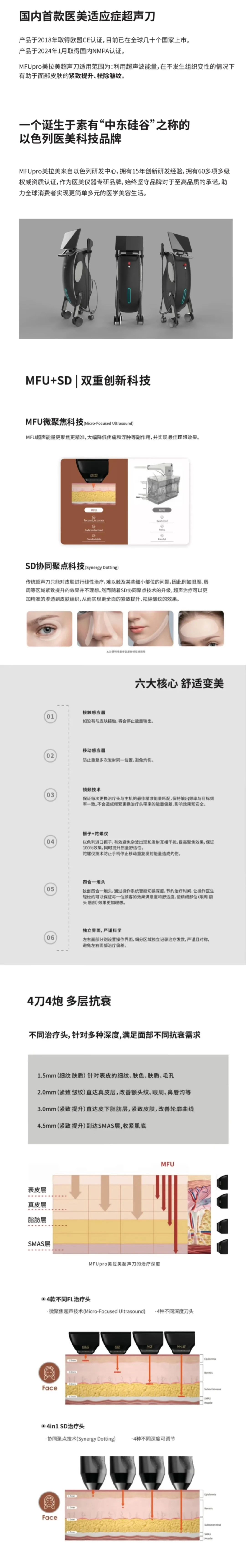 mfu超声刀,欧版美拉美超声刀