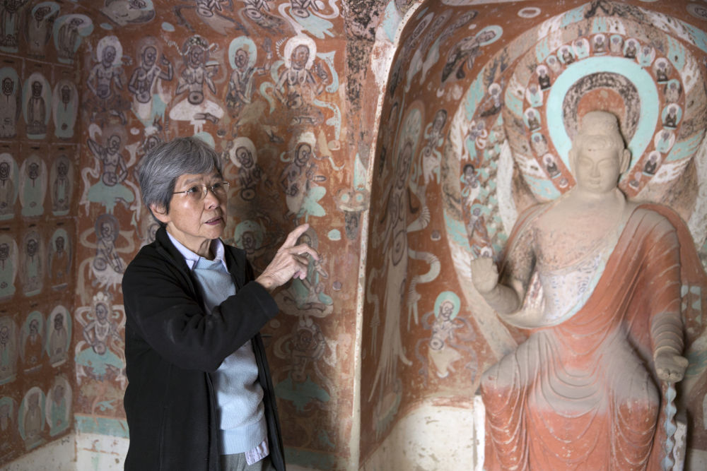 陪伴莫高窟六十年的樊锦诗,樊诗锦讲莫高窟